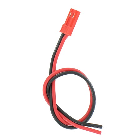 Connettore BEC pin femmine con cavo flat siliconico 15 cm 2x0,25mmq  (1pz)